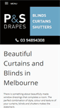 Mobile Screenshot of pandsdrapes.com.au